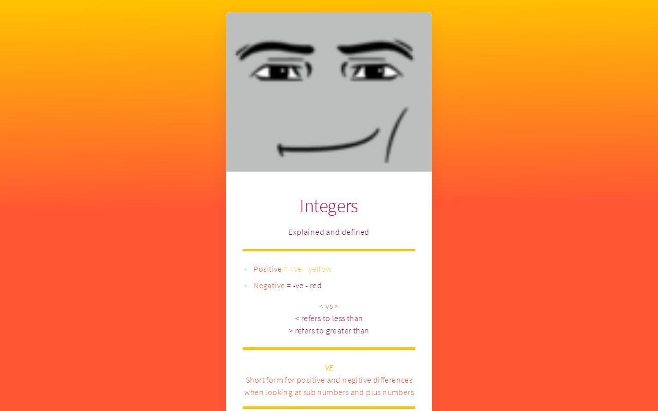 Carrd profile picture for @integers